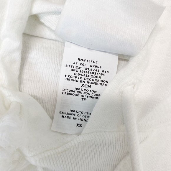 Champion Womens SummerSweat Oversized Hoodie Sweatshirt White XS - Picture 6 of 6